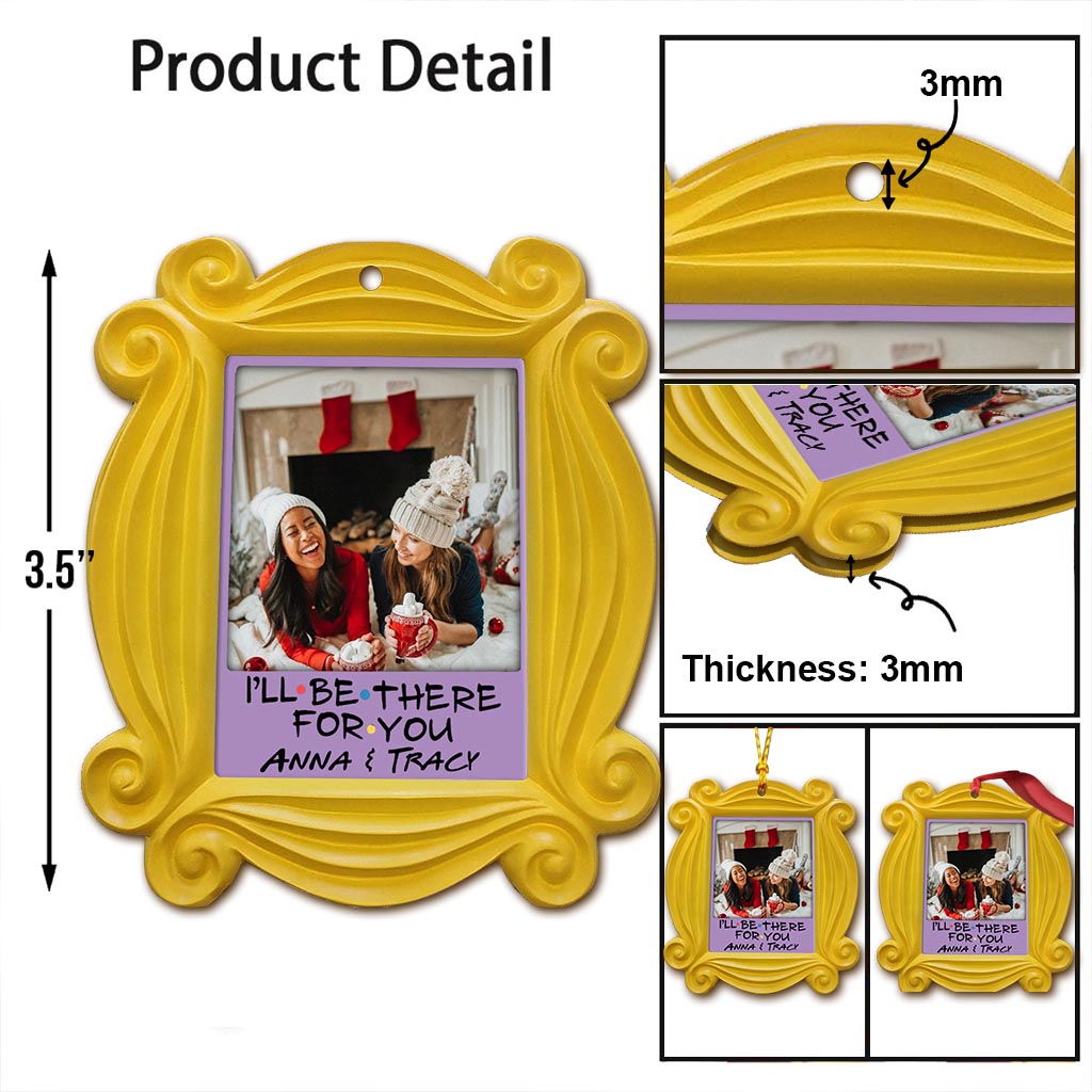 Personalized Double-Sided Christmas Ornament Custom Name Gift