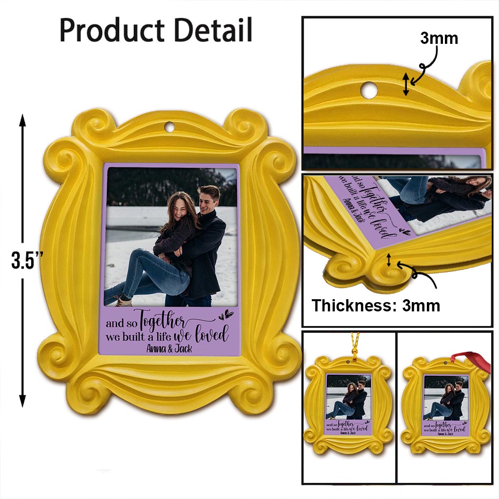 Personalized Christmas Ornament Custom Couple Photo Gift