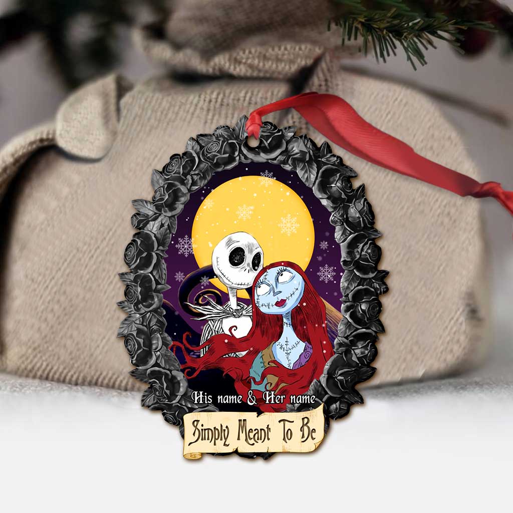 Personalized Christmas Ornament Simply Meant To Be Custom Design Gift
