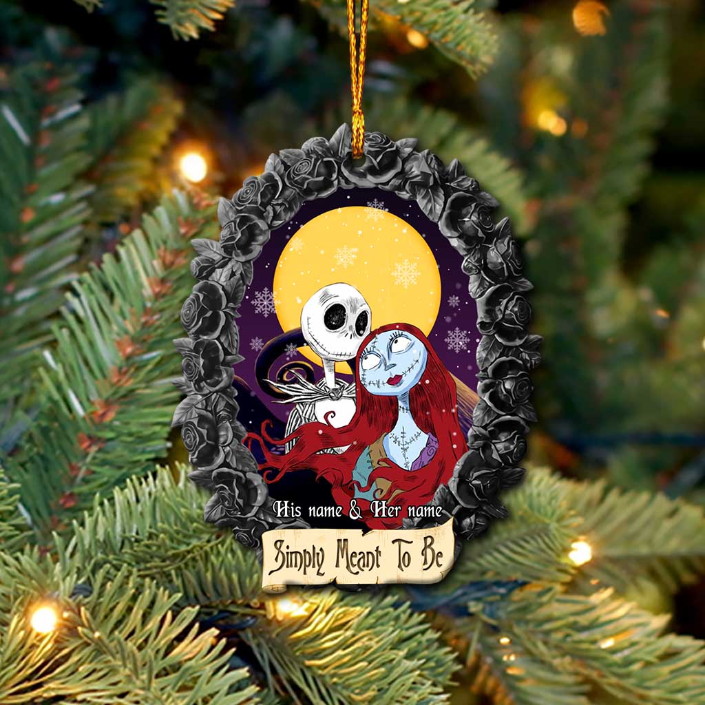 Personalized Christmas Ornament Simply Meant To Be Custom Design Gift