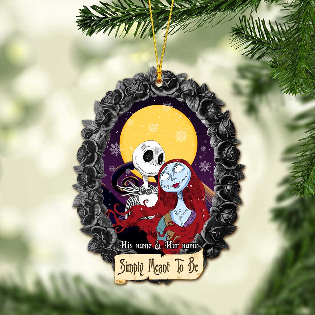 Personalized Christmas Ornament Simply Meant To Be Custom Design Gift