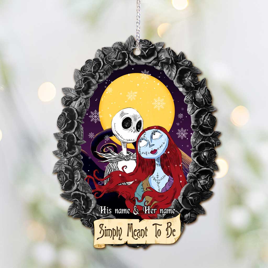 Personalized Christmas Ornament Simply Meant To Be Custom Design Gift