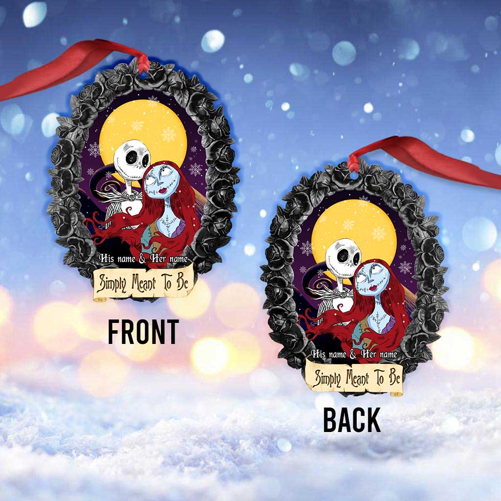 Personalized Christmas Ornament Simply Meant To Be Custom Design Gift