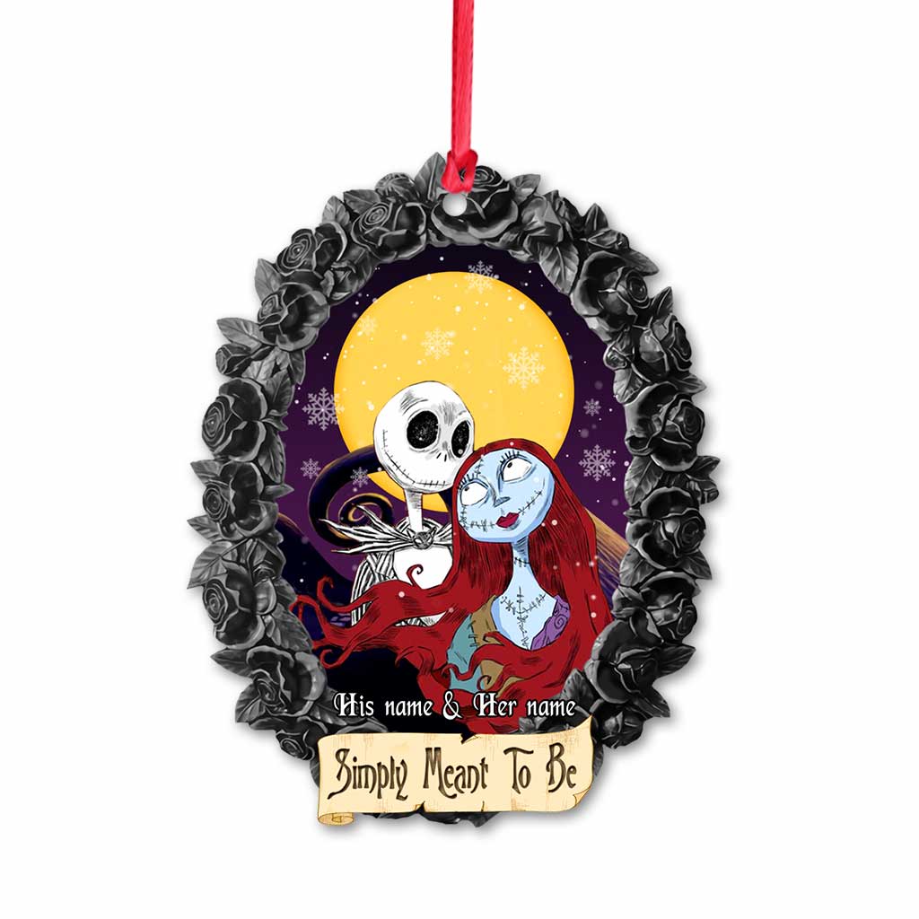 Personalized Christmas Ornament Simply Meant To Be Custom Design Gift