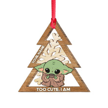 Load image into Gallery viewer, Personalized Layered Wood Ornament Cute Snowflake Gift for Kids
