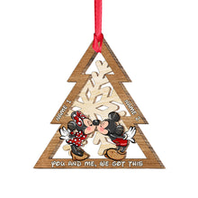 Load image into Gallery viewer, Personalized Christmas Mouse Ears Ornament Custom Names Gift

