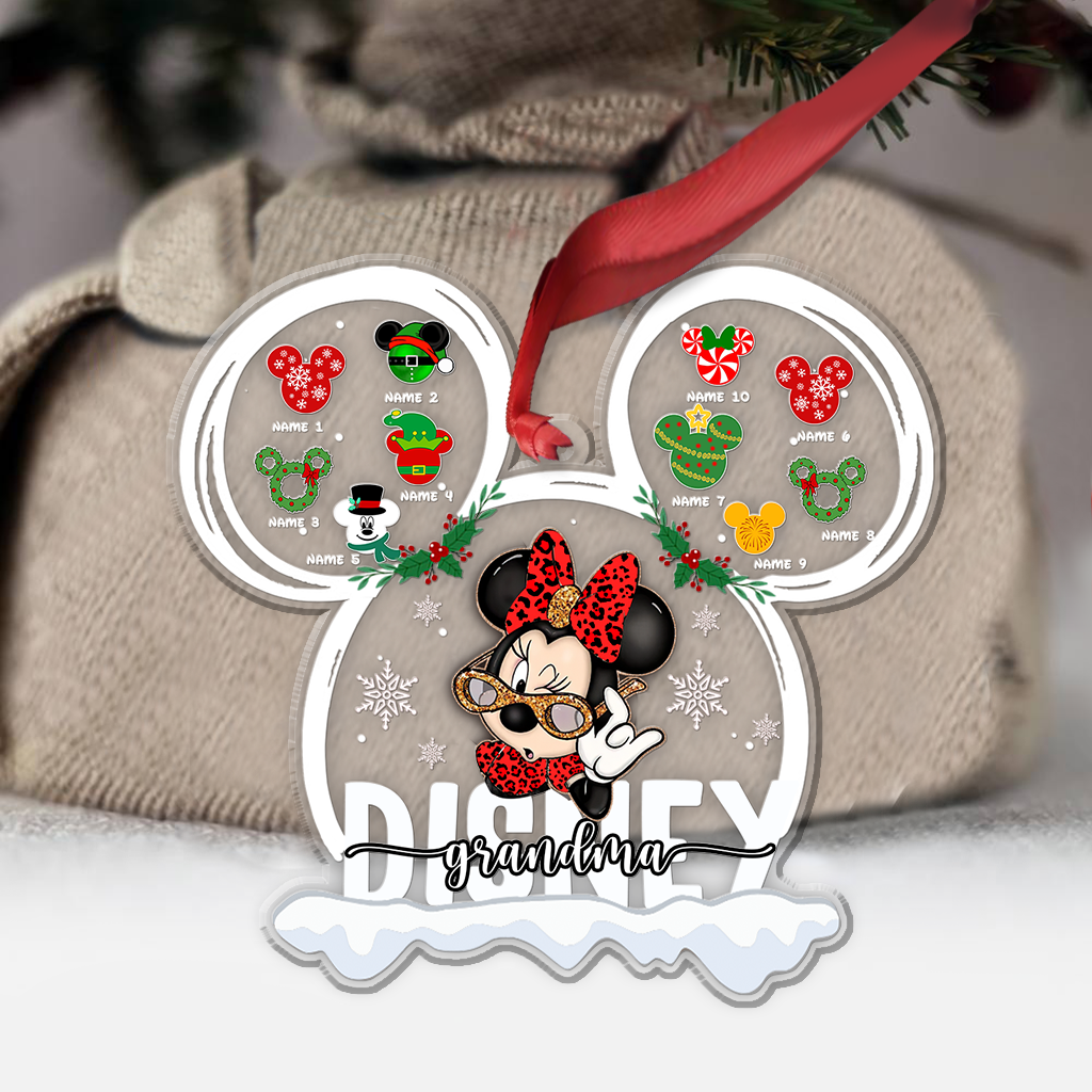 Personalized Acrylic Christmas Ornament Gift for Grandma