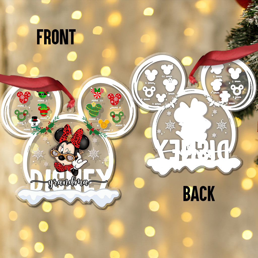 Personalized Acrylic Christmas Ornament Gift for Grandma