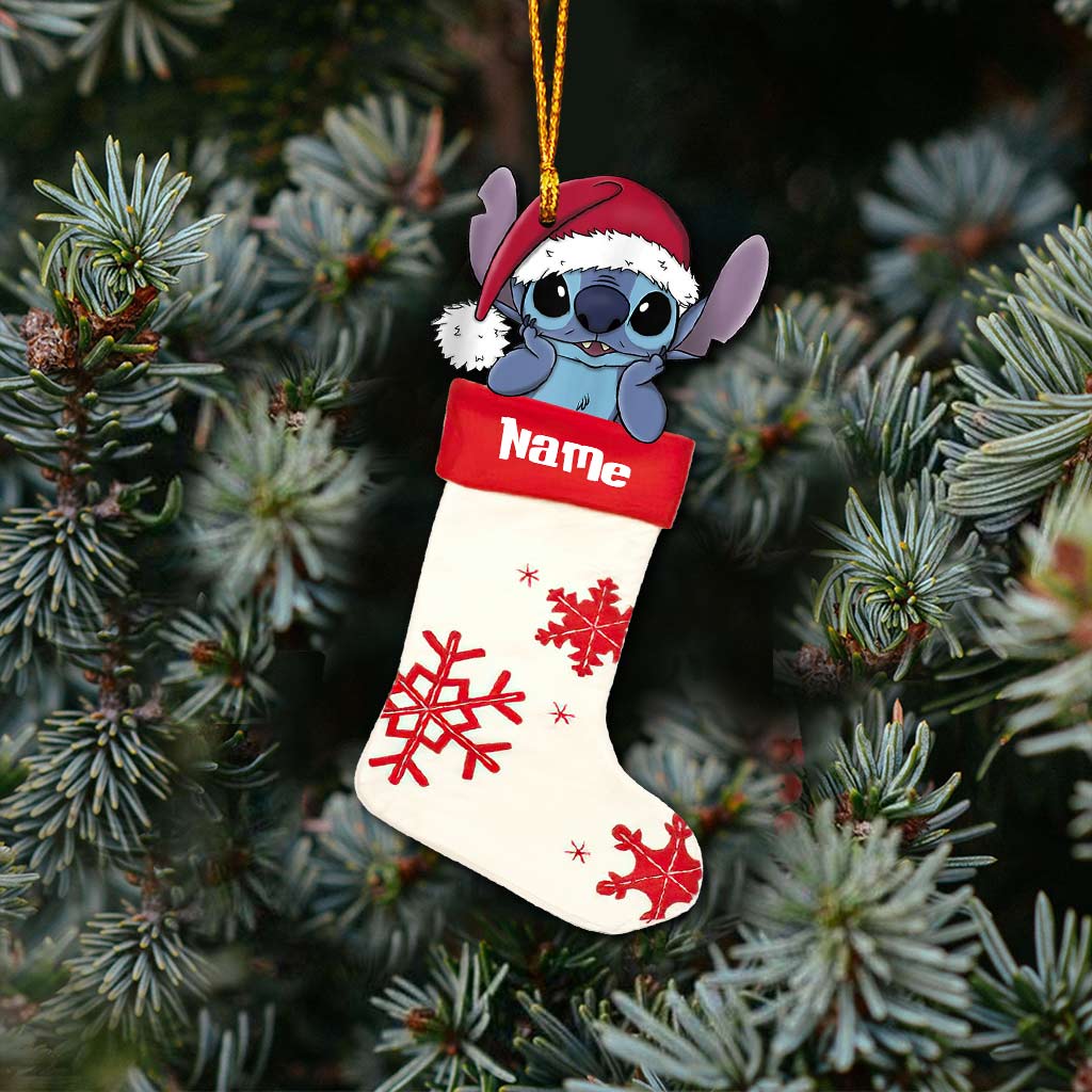 Personalized Christmas Ohana Ornament Custom Name Gift