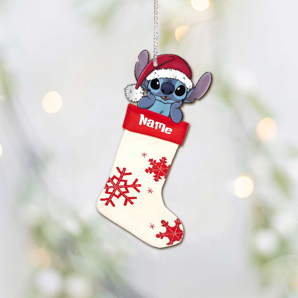 Personalized Christmas Ohana Ornament Custom Name Gift