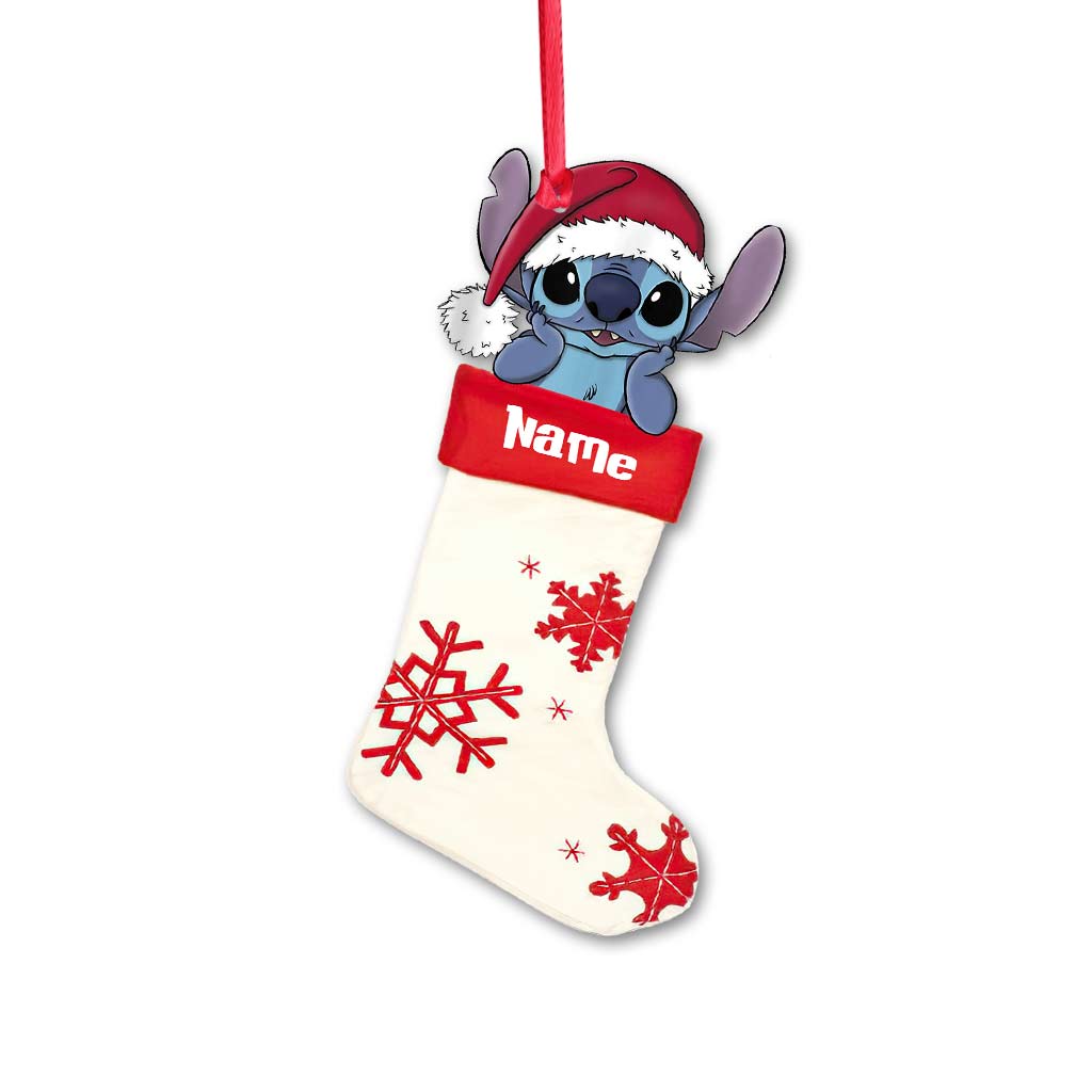 Personalized Christmas Ohana Ornament Custom Name Gift