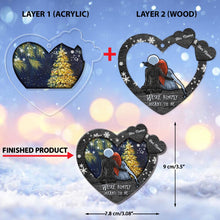 Load image into Gallery viewer, Personalized Christmas Ornament Heart Shape Custom Names Gift
