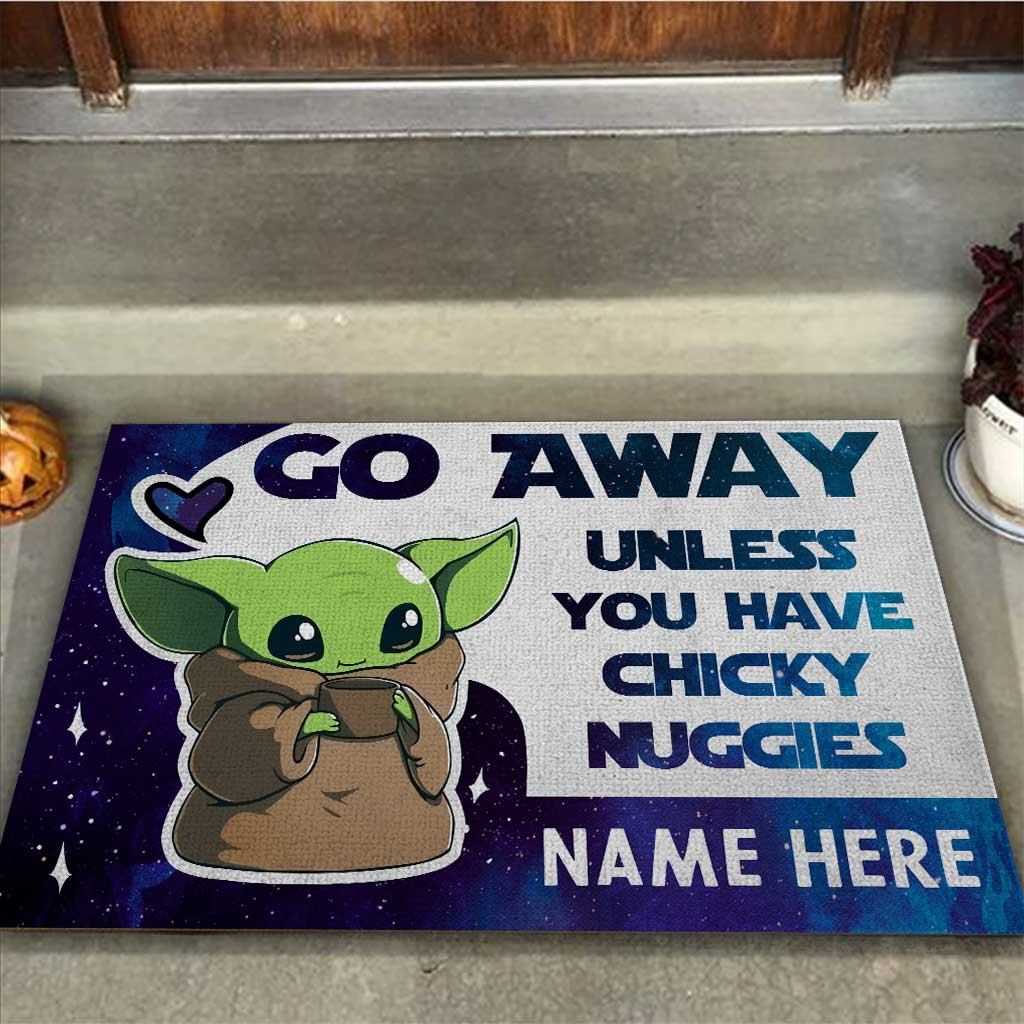 Personalized Go Away Doormat with Custom Name - Unique Housewarming Gift