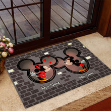 Load image into Gallery viewer, Personalized Couple Mouse Doormat Custom Name Gift for Valentine's Day
