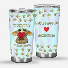 Load image into Gallery viewer, Personalized Love You I Do Couple Tumbler Custom Name Drinkware Gift
