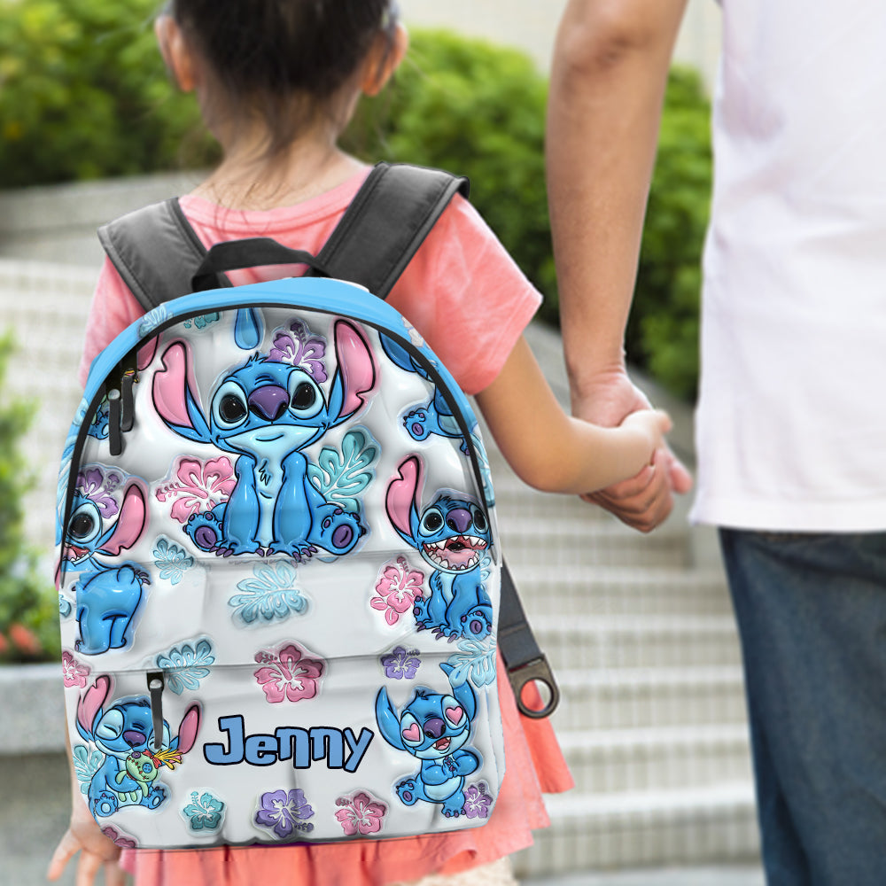 Personalized Ohana Backpack Custom Name for Kids Family Gift