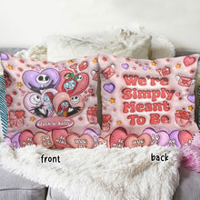 Load image into Gallery viewer, Personalized Nightmare Before Christmas Throw Pillow for Couples | Unique Gift Idea
