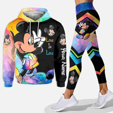 Load image into Gallery viewer, Personalized LGBT Support Hoodie and Leggings Set Custom Name Gift
