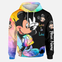 Load image into Gallery viewer, Personalized LGBT Support Hoodie and Leggings Set Custom Name Gift
