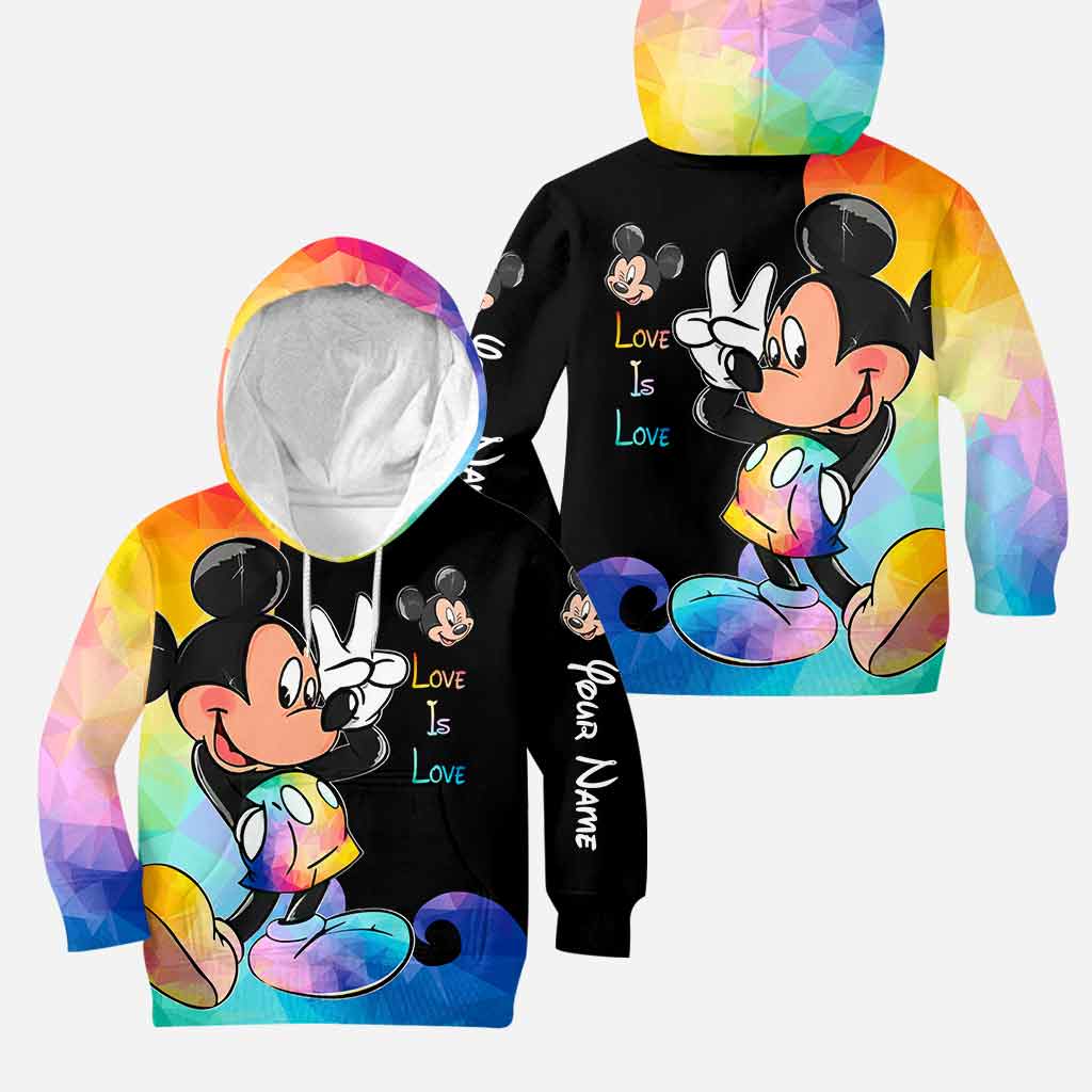 Personalized LGBT Support Hoodie and Leggings Set Custom Name Gift