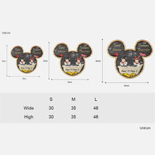 Load image into Gallery viewer, Personalized Mickey Mouse Wood Sign for Couples | Custom Name Gift
