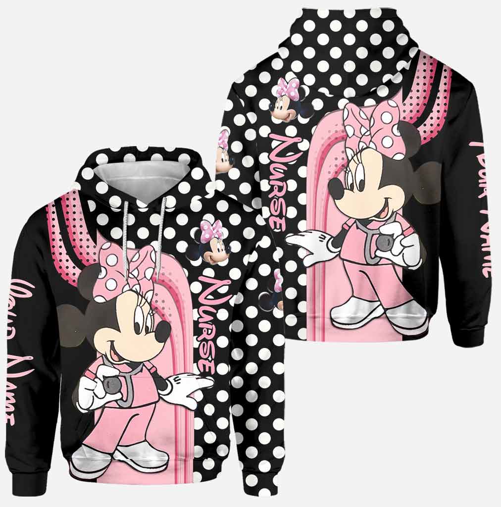 Personalized Minnie Mouse Nurse Hoodie and Leggings Set