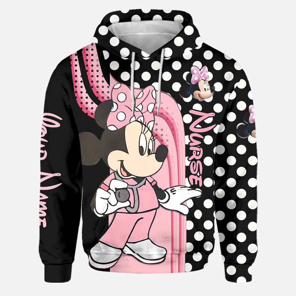 Personalized Minnie Mouse Nurse Hoodie and Leggings Set