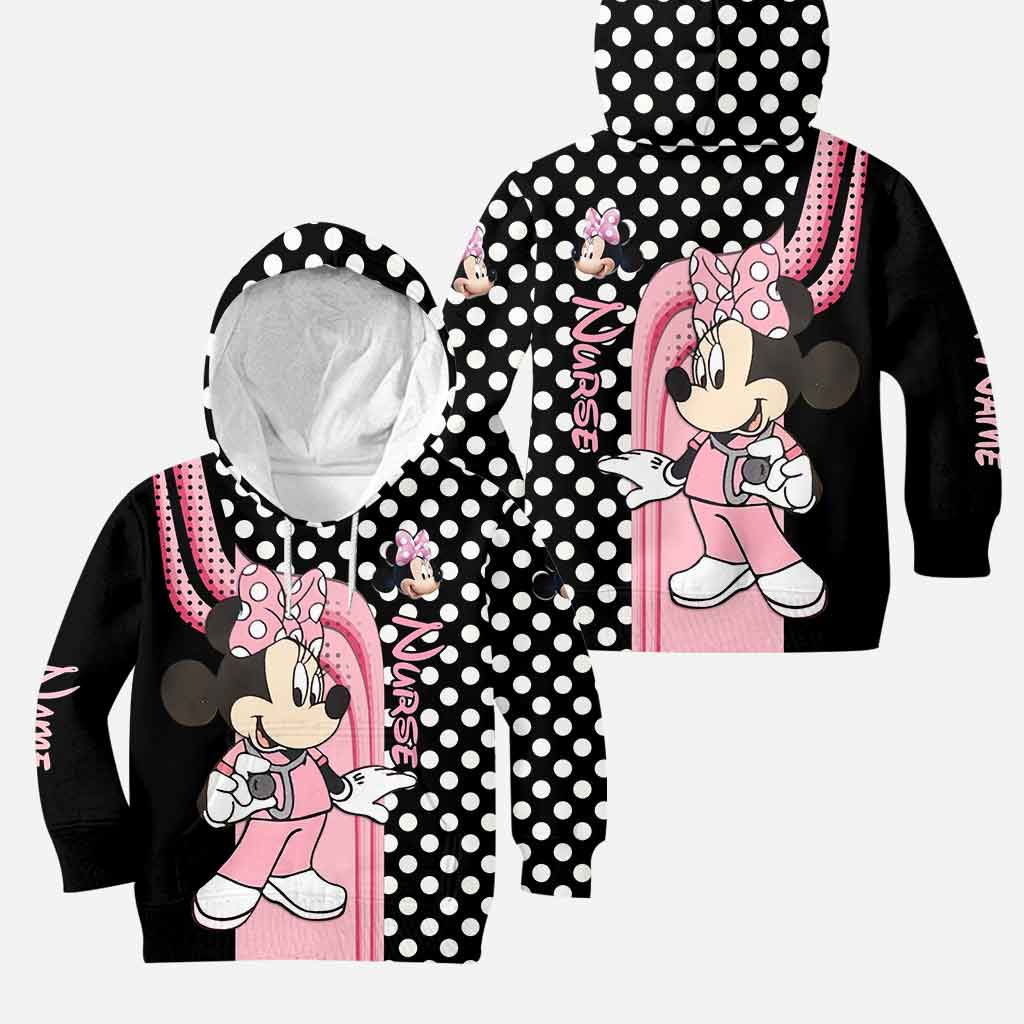 Personalized Minnie Mouse Nurse Hoodie and Leggings Set
