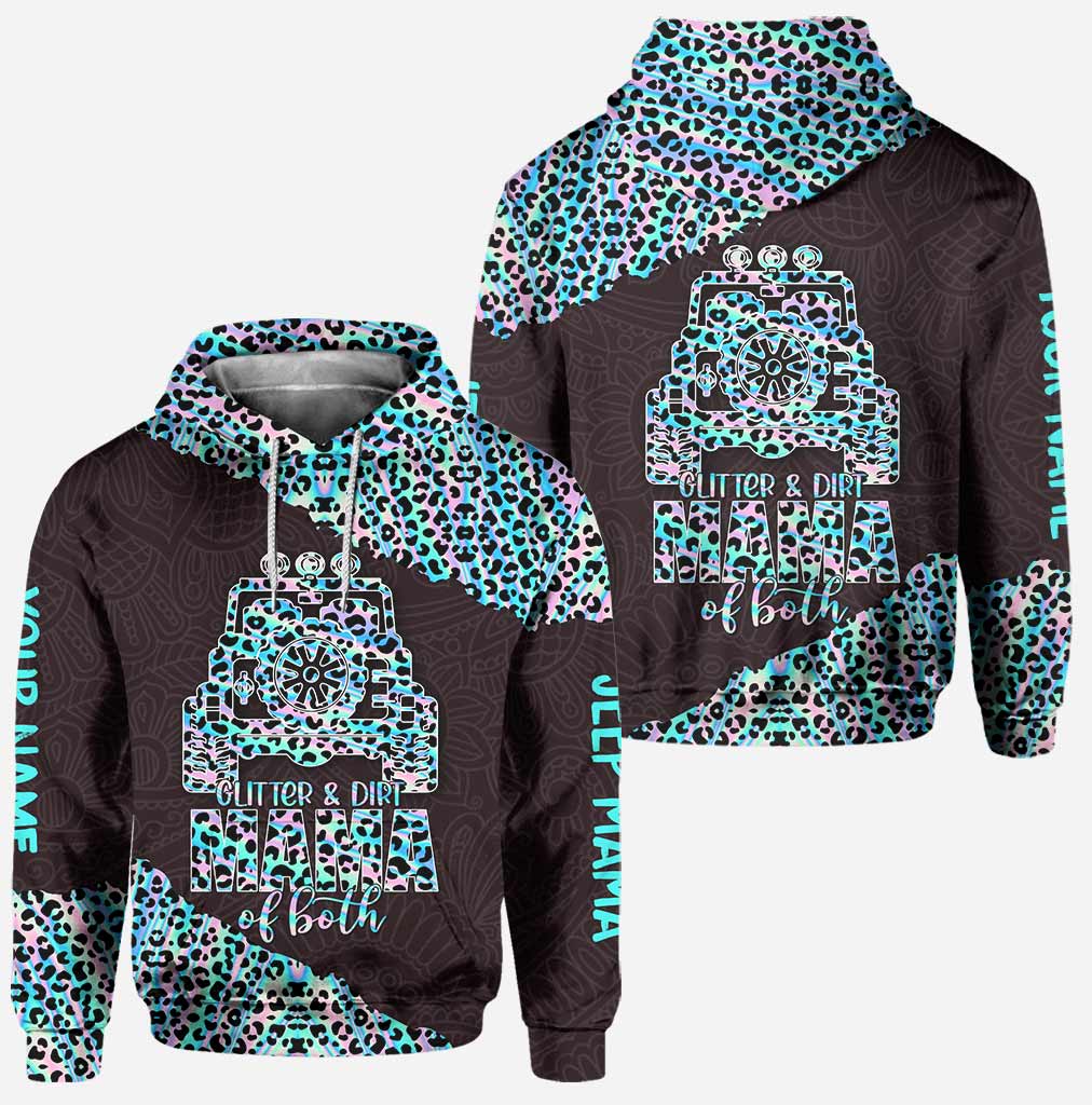 Personalized Leopard Print Hoodie and Leggings Set for Mom