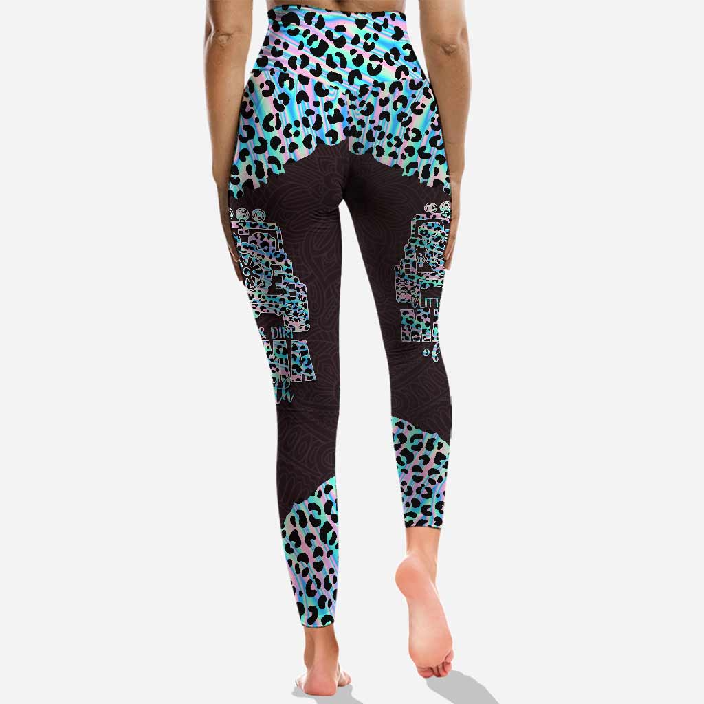 Personalized Leopard Print Hoodie and Leggings Set for Mom