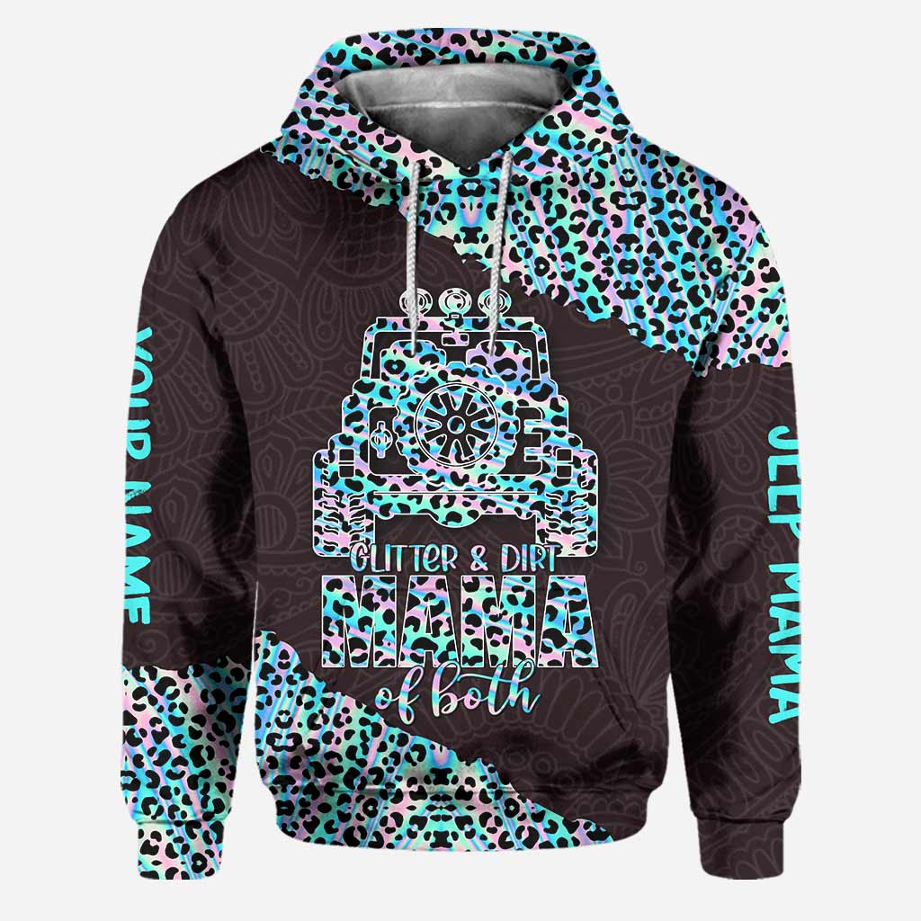Personalized Leopard Print Hoodie and Leggings Set for Mom