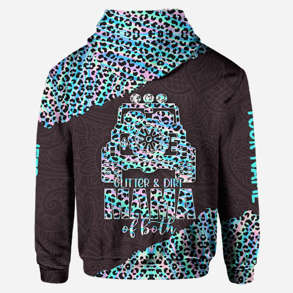 Personalized Leopard Print Hoodie and Leggings Set for Mom