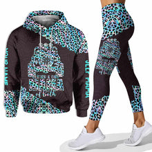 Load image into Gallery viewer, Personalized Leopard Print Hoodie and Leggings Set for Mom
