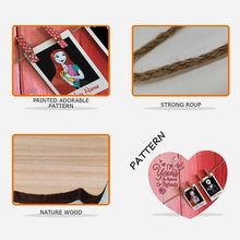 Load image into Gallery viewer, Personalized Heart Wood Sign for Couples | Custom Name Decor

