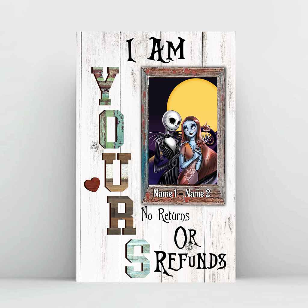 Personalized Couple Nightmare Poster Custom Names Unique Gift