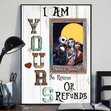 Load image into Gallery viewer, Personalized Couple Nightmare Poster Custom Names Unique Gift
