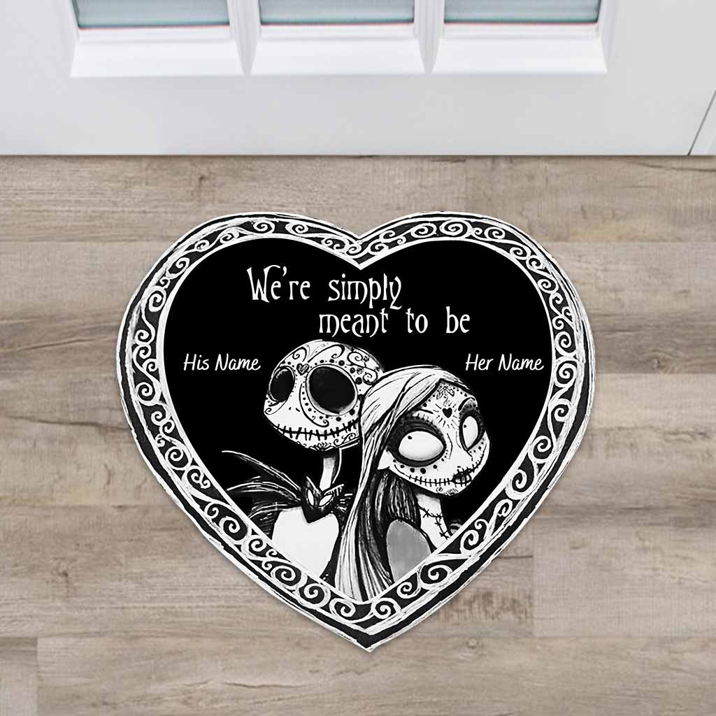 Personalized Nightmare Before Christmas Doormat Custom Name Gift