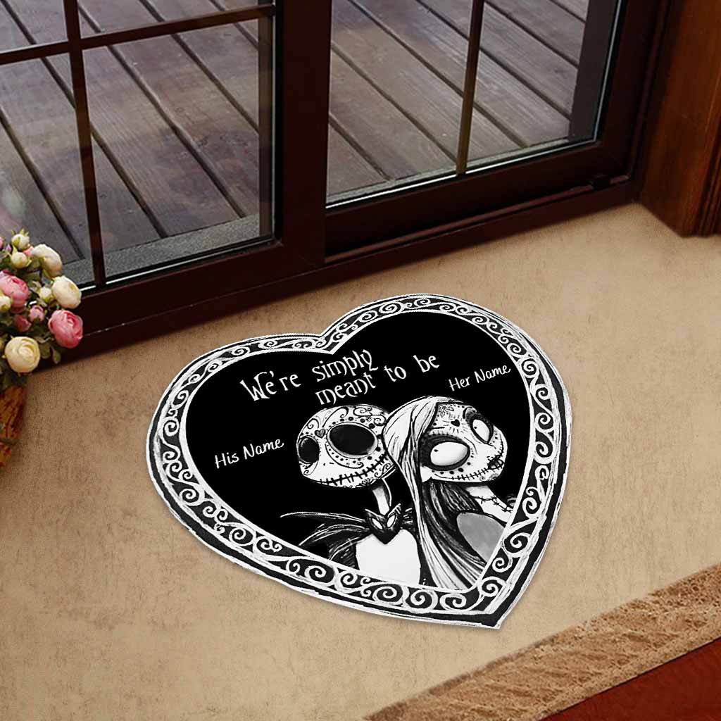 Personalized Nightmare Before Christmas Doormat Custom Name Gift