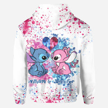 Load image into Gallery viewer, Personalized Ohana All-Over Print Hoodie Custom Names Gift for Couples
