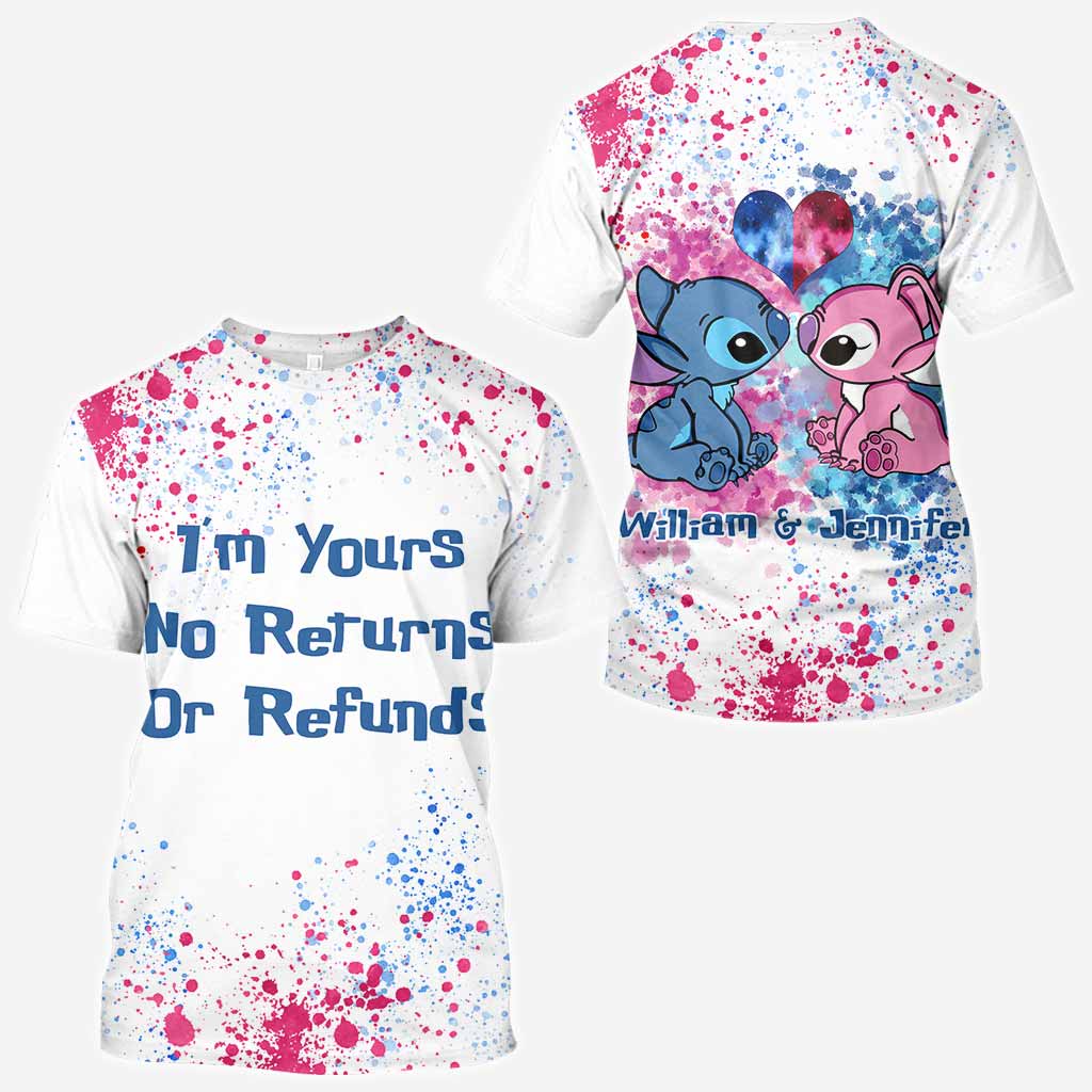 Personalized Ohana All-Over Print Hoodie Custom Names Gift for Couples