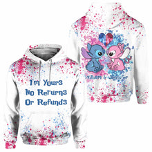 Load image into Gallery viewer, Personalized Ohana All-Over Print Hoodie Custom Names Gift for Couples
