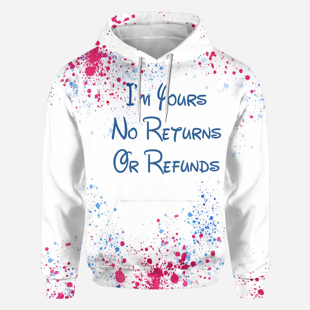 Personalized All Over Print Hoodie Custom Name Gift for Couples