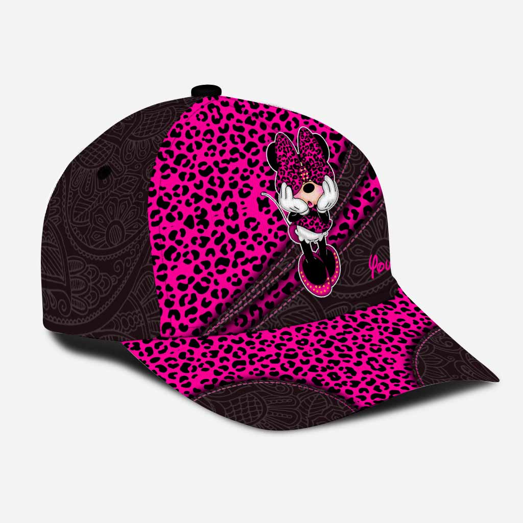 Personalized Leopard Print Mouse Ears Classic Cap for Kids