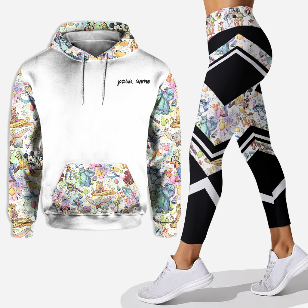 Personalized Magical World Hoodie & Leggings Set for Kids