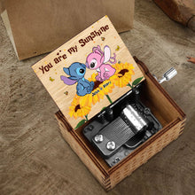 Load image into Gallery viewer, Personalized Hand Crank Music Box 'You Are My Sunshine' Gift for Couples
