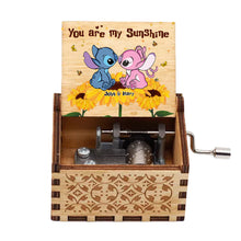 Load image into Gallery viewer, Personalized Hand Crank Music Box 'You Are My Sunshine' Gift for Couples
