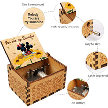 Load image into Gallery viewer, Personalized Hand Crank Music Box You Are My Sunshine Gift
