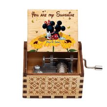Load image into Gallery viewer, Personalized Hand Crank Music Box You Are My Sunshine Gift
