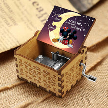 Load image into Gallery viewer, Personalized Hand Crank Music Box 'To The Moon And Back' Gift
