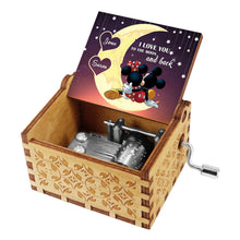 Load image into Gallery viewer, Personalized Hand Crank Music Box 'To The Moon And Back' Gift
